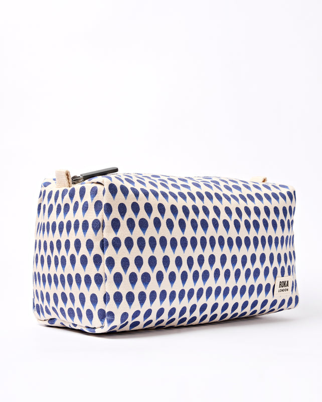 Maygrove Wash Bag in Denim Rain Indigo