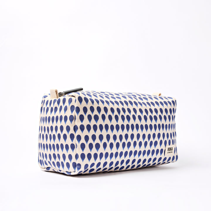 Mayfair Wash Bag in Denim Rain Indigo