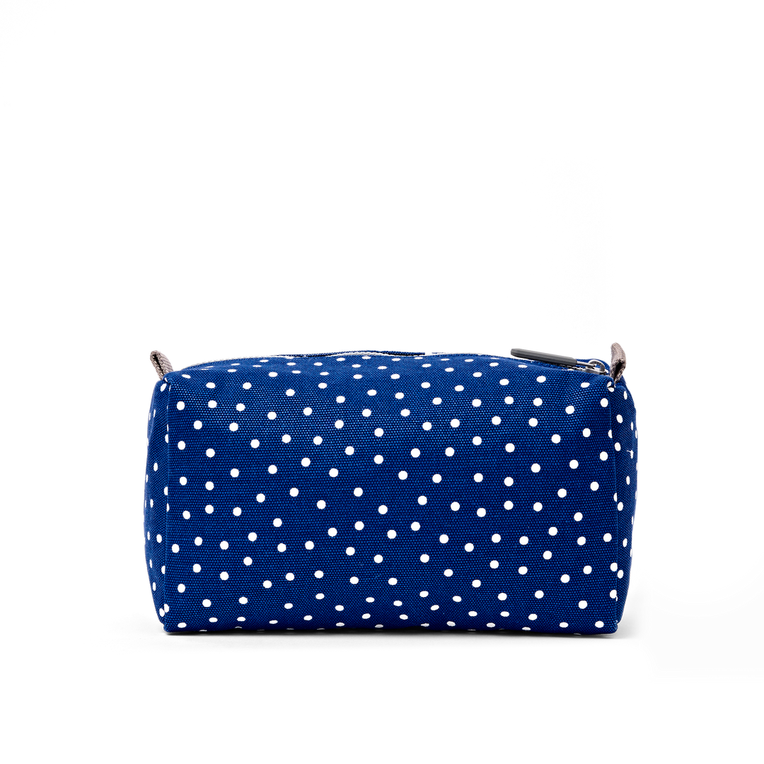 Maygrove Wash Bag in Navy Polka