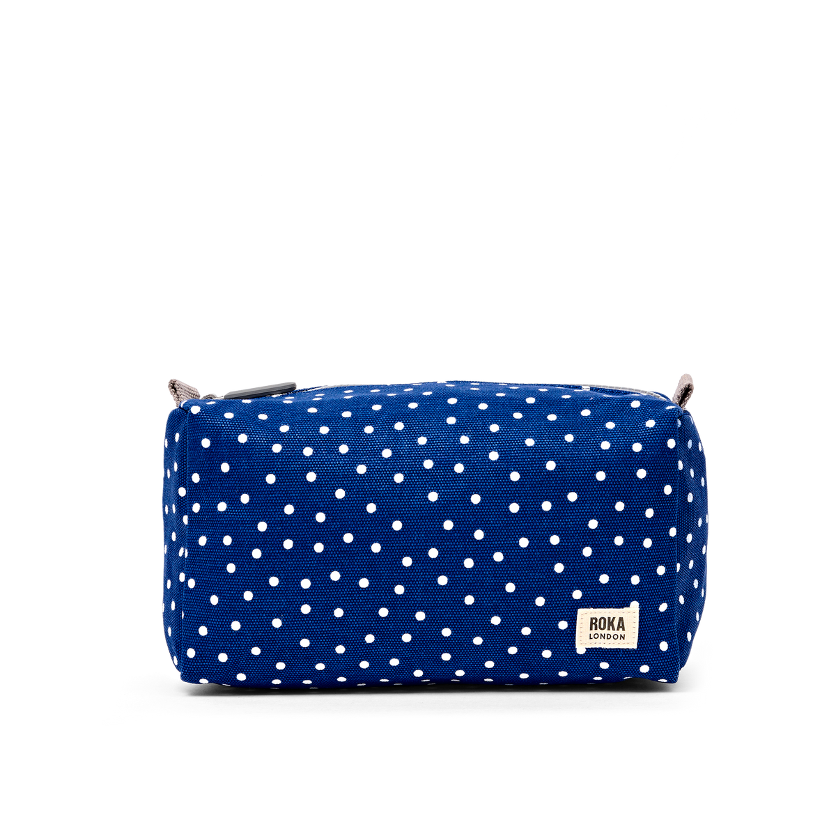 Maygrove Wash Bag in Navy Polka