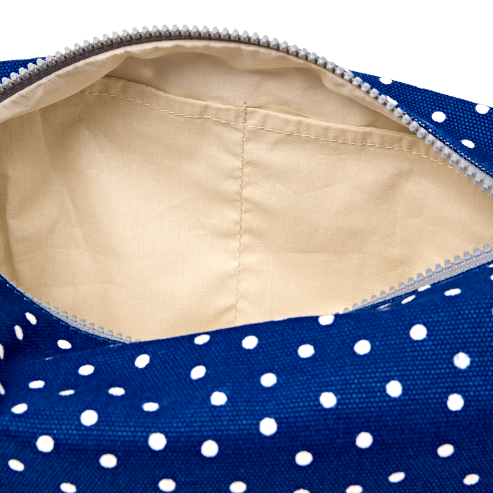 Maygrove Wash Bag in Navy Polka