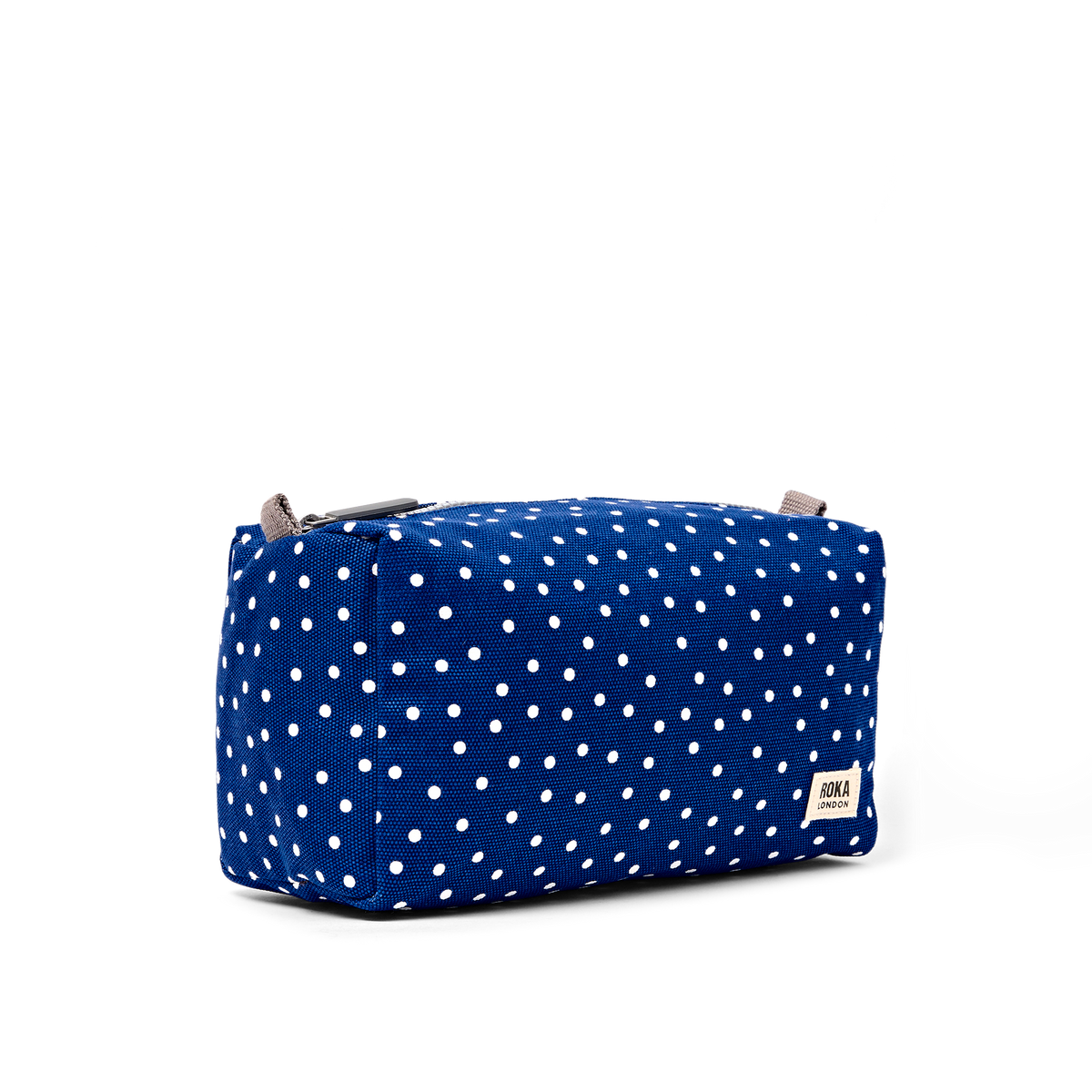Maygrove Wash Bag in Navy Polka