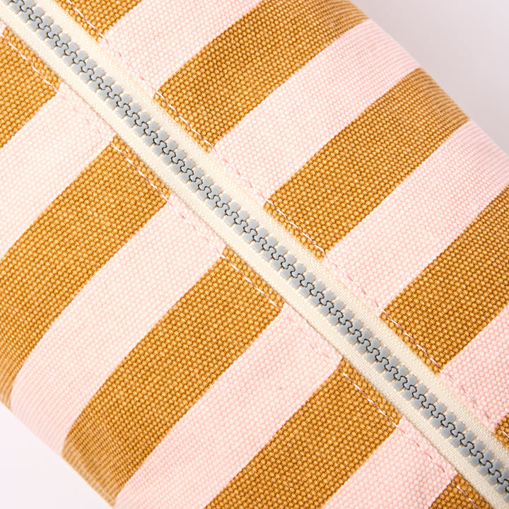 Mayfair Wash Bag in Rose Gold Stripe