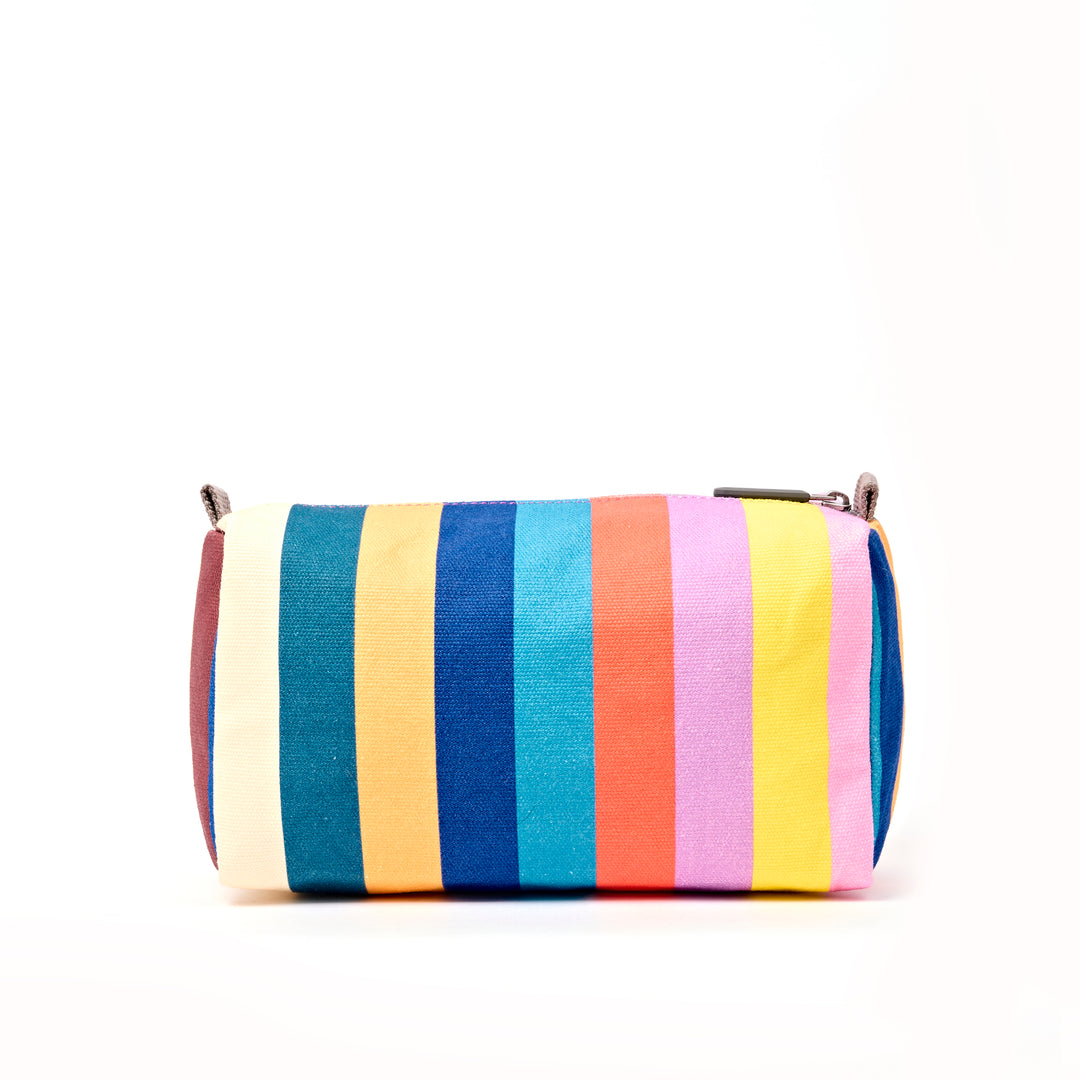 Mayfair Wash Bag in Wide Stripe Multi