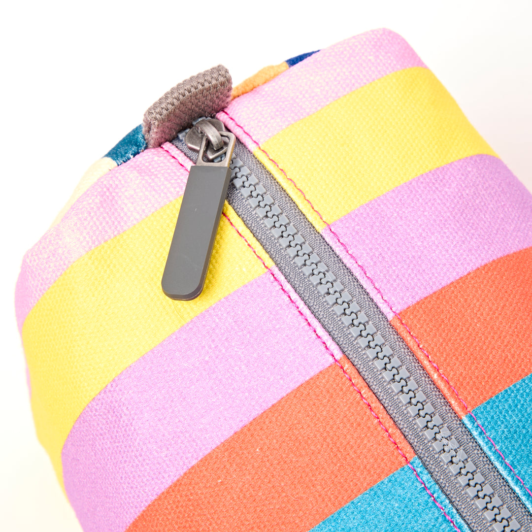 Mayfair Wash Bag in Wide Stripe Multi