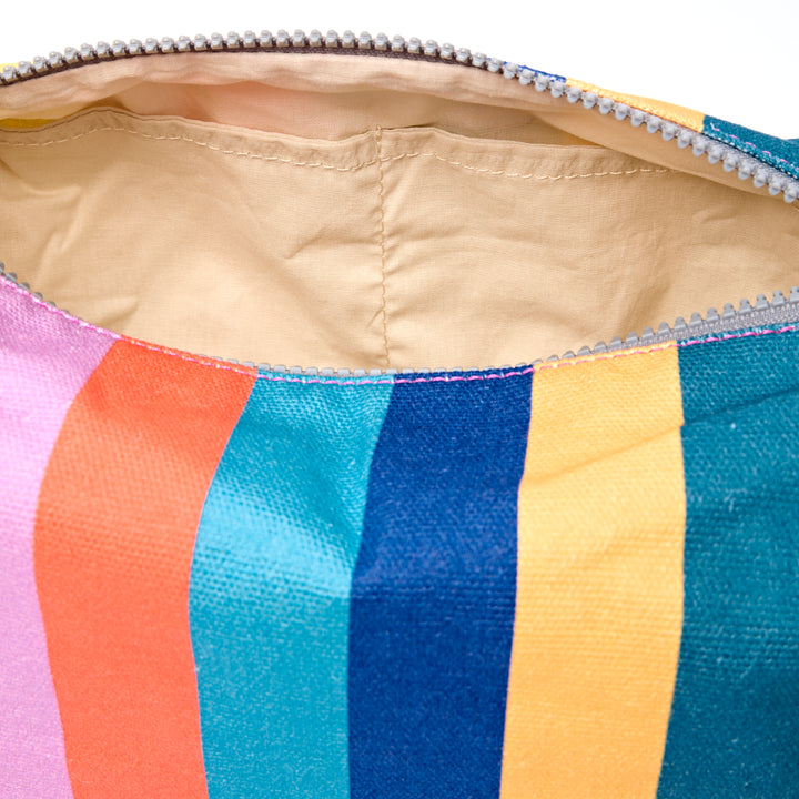 Mayfair Wash Bag in Wide Stripe Multi