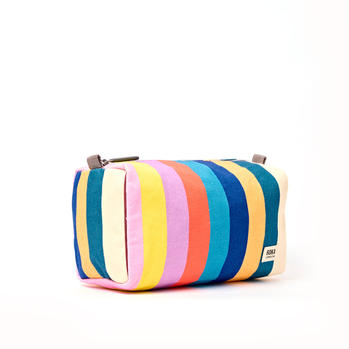 Mayfair Wash Bag in Wide Stripe Multi