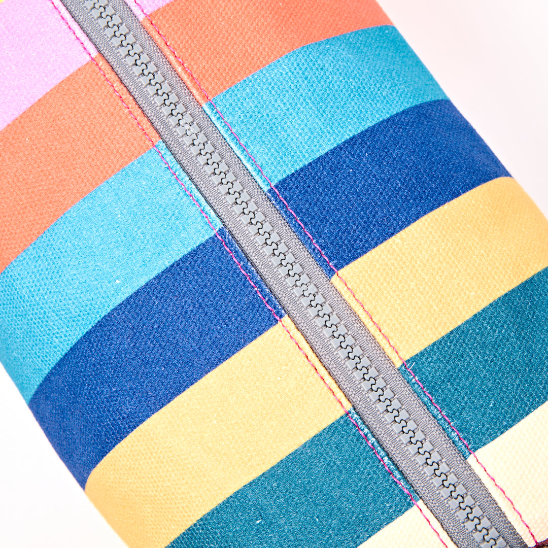 Mayfair Wash Bag in Wide Stripe Multi