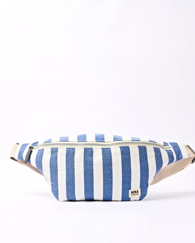 Mill Hill Crossbody Bag in Denim Stripe