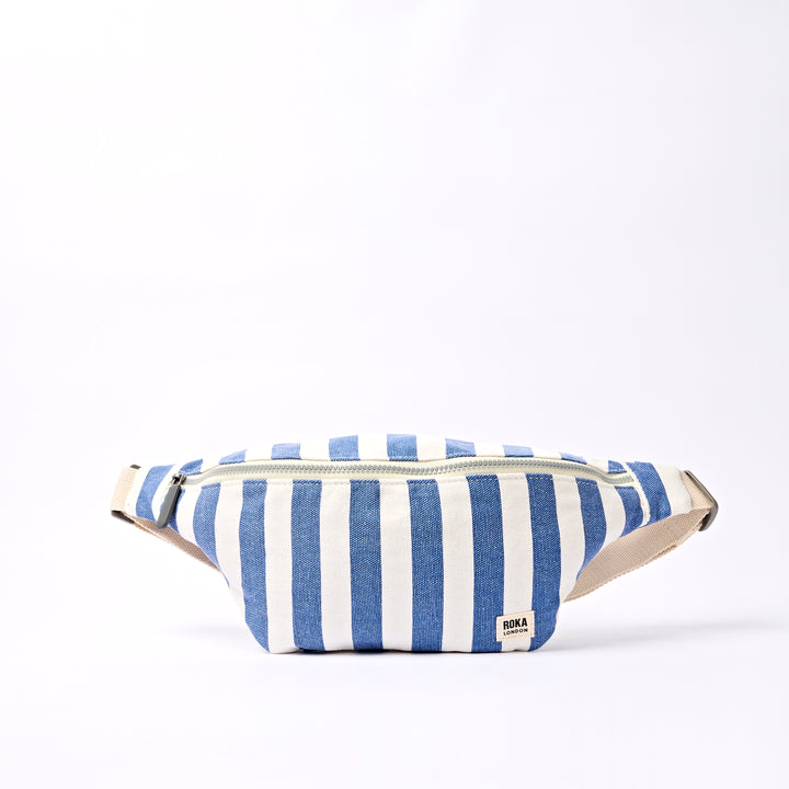 Mill Hill Crossbody Bag in Denim Stripe
