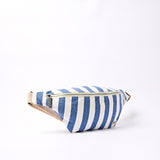 Mill Hill Crossbody Bag in Denim Stripe