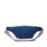 Mill Hill Crossbody Bag in Navy Polka