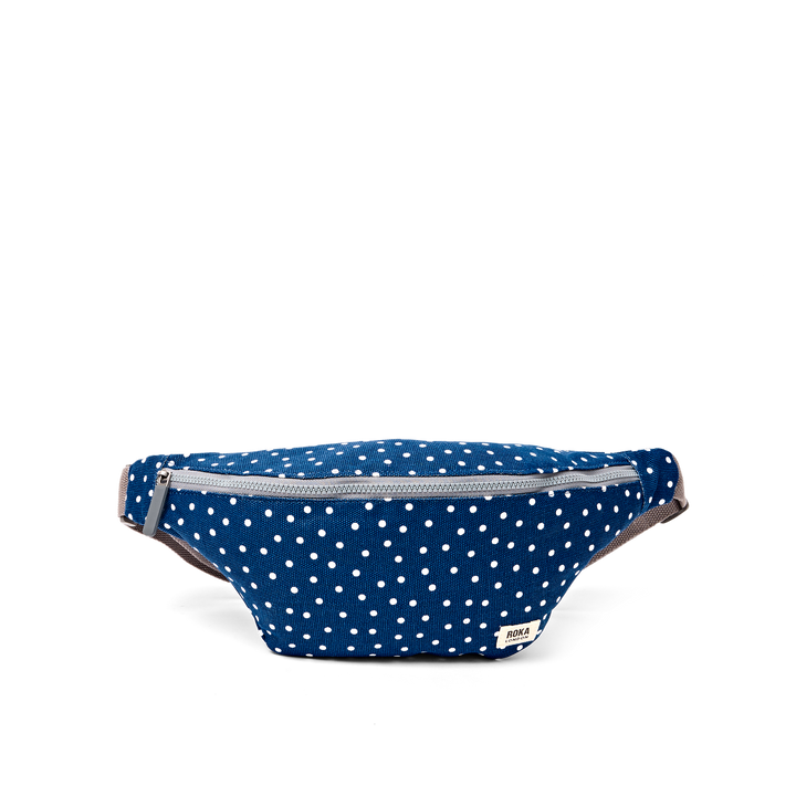 Mill Hill Crossbody Bag in Navy Polka