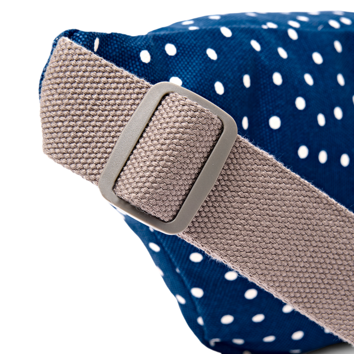 Mill Hill Crossbody Bag in Navy Polka