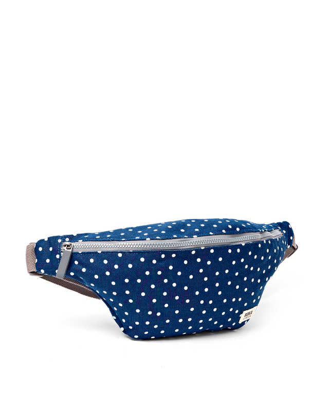 Mill Hill Crossbody Bag in Navy Polka