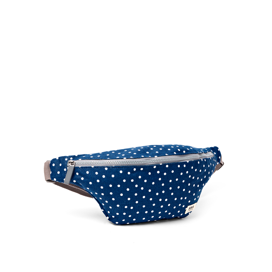 Mill Hill Crossbody Bag in Navy Polka