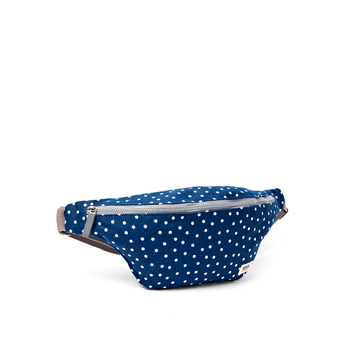 Mill Hill Crossbody Bag in Navy Polka