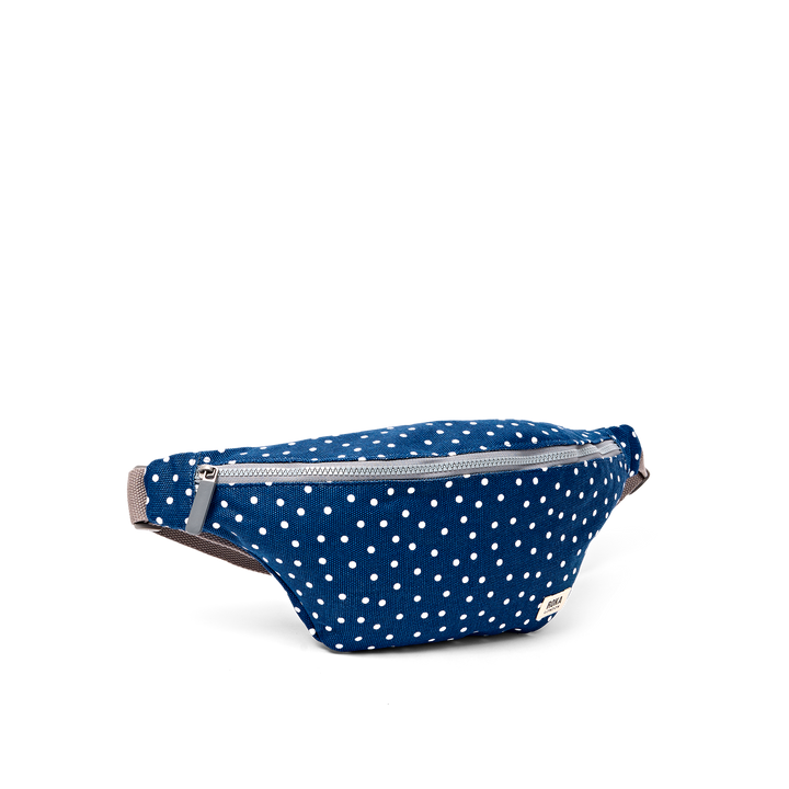 Mill Hill Crossbody Bag in Navy Polka