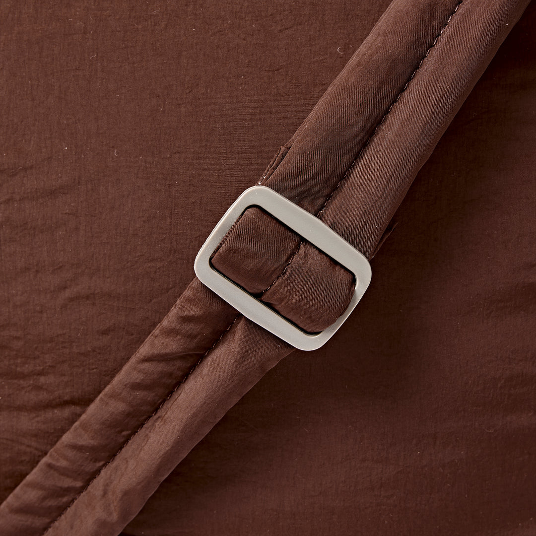 Oxford Shoulder Bag in Chocolate