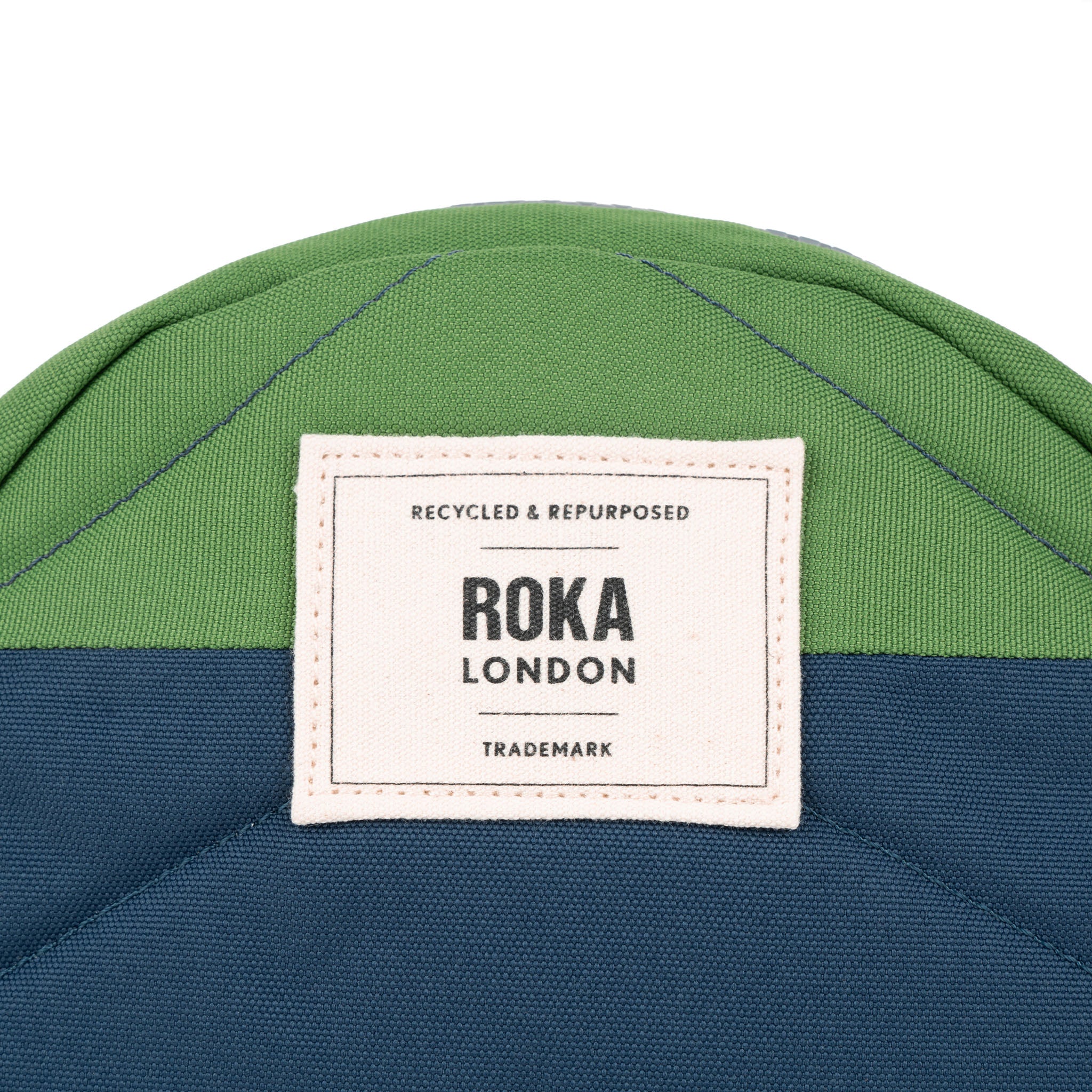 Creative Waste Paddington B Deep Blue/Foliage Recycled Canvas – ROKA London