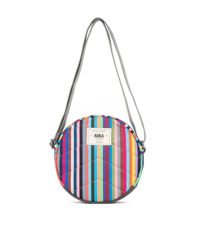 Paddington Crossbody in Multi Stripe Canvas