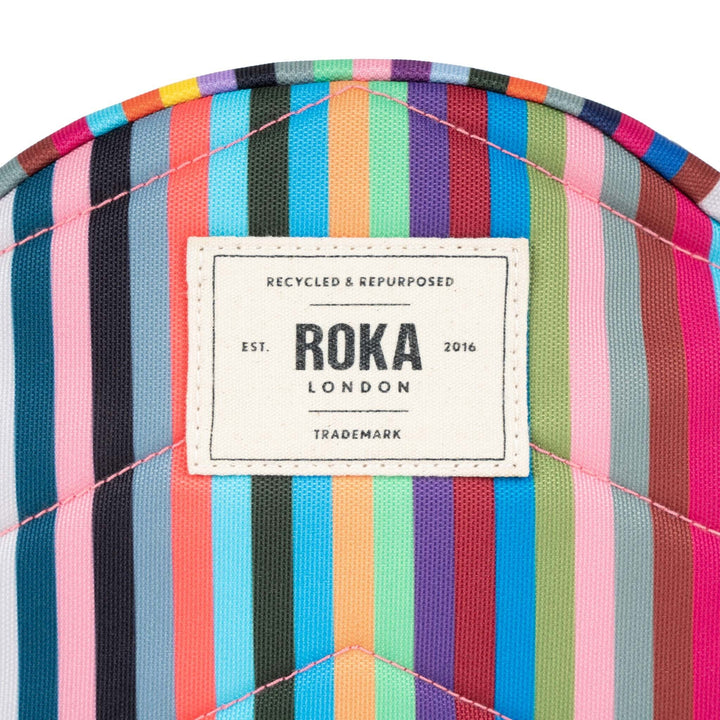 Paddington Crossbody in Multi Stripe Canvas