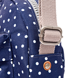 Paddington Crossbody Bag in Navy Polka Dot