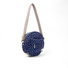 Paddington Crossbody Bag in Navy Polka Dot