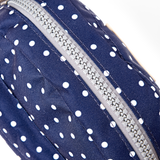 Paddington Crossbody Bag in Navy Polka Dot