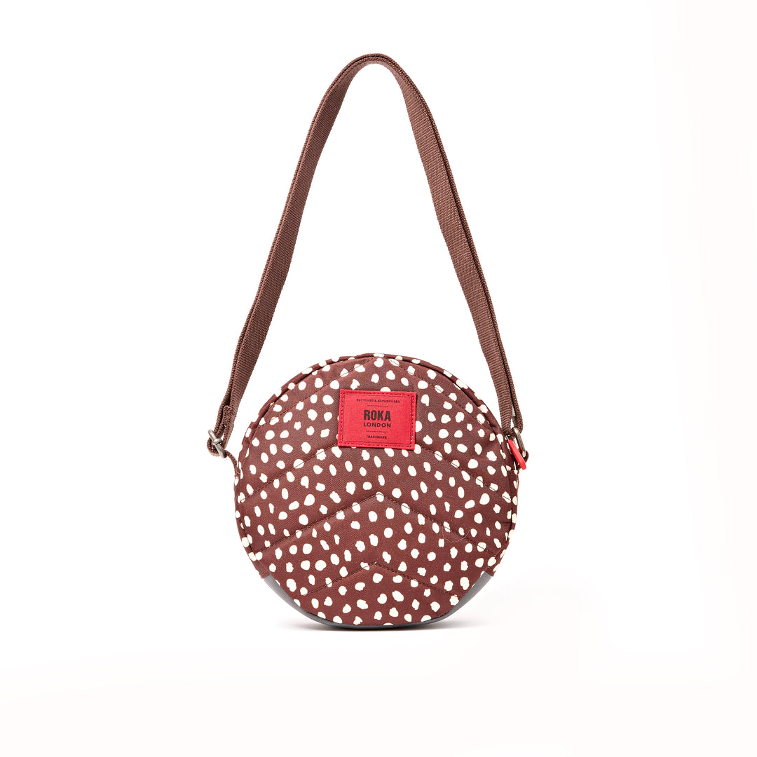Paddington Crossbody Bag in Brown Dot