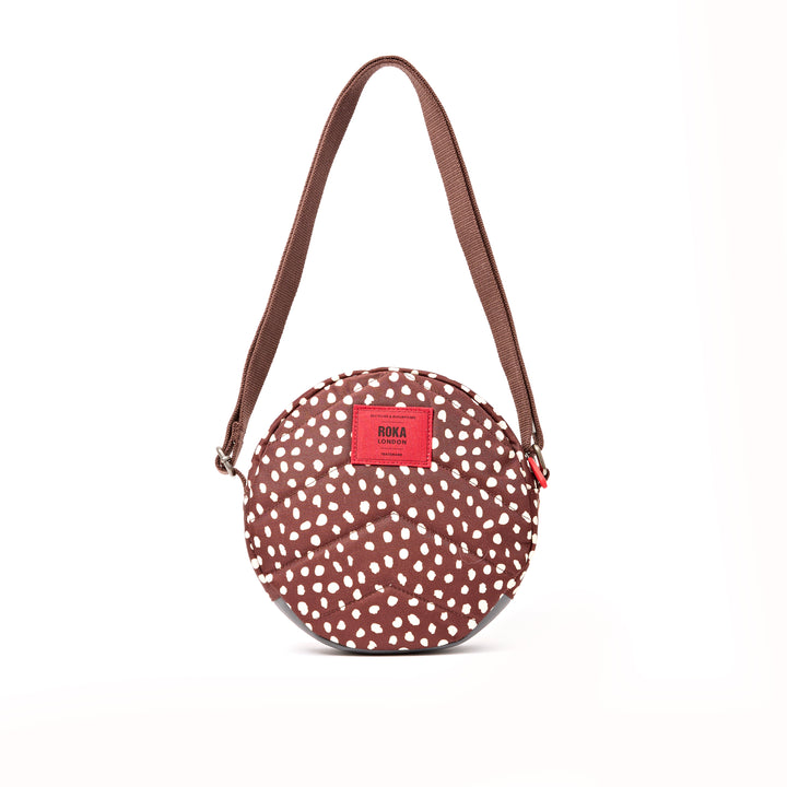 Paddington Crossbody Bag in Brown Dot