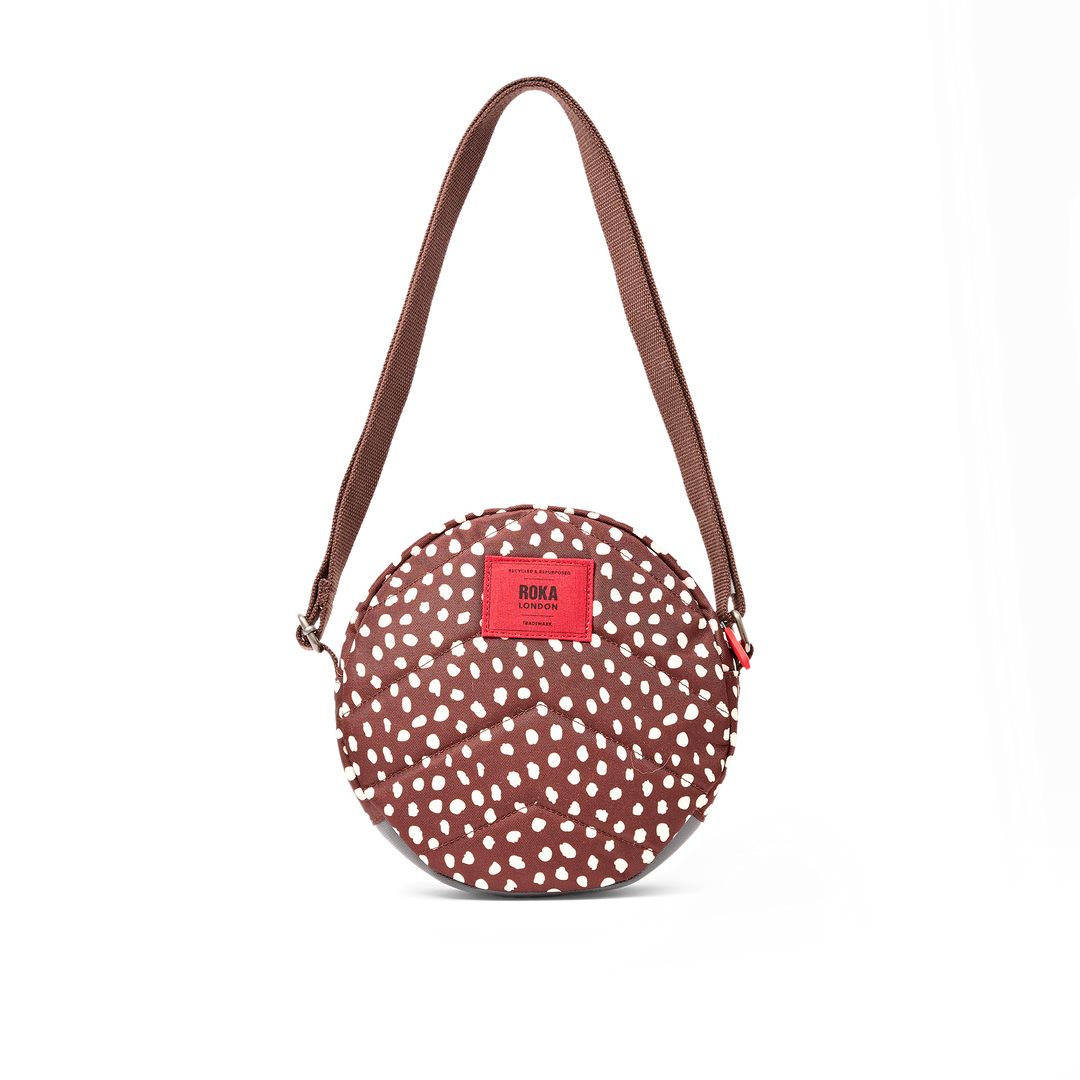 Paddington Crossbody Bag in Brown Dot