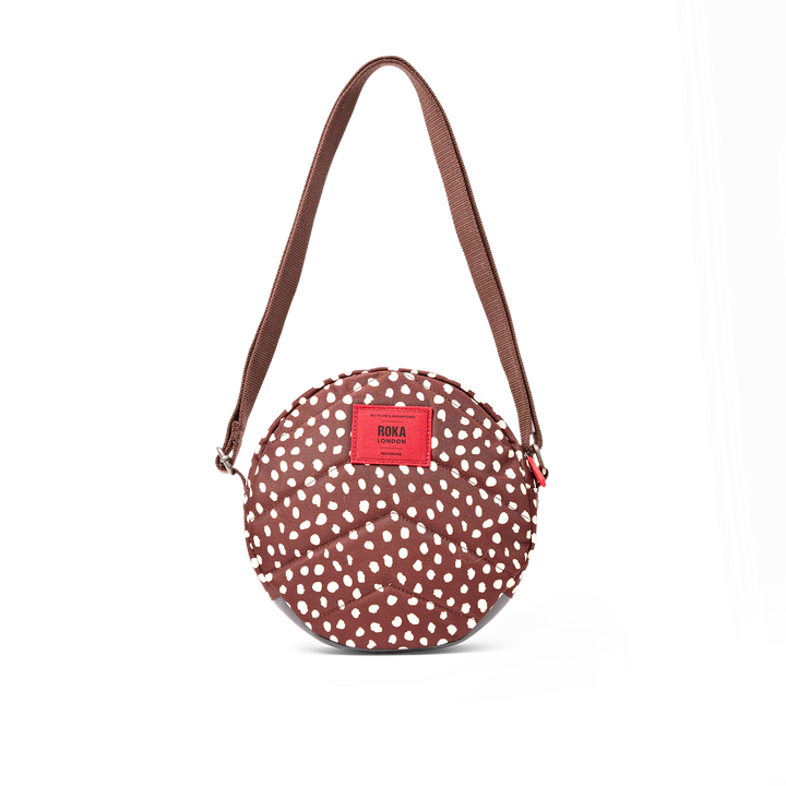 Paddington Crossbody Bag in Brown Dot