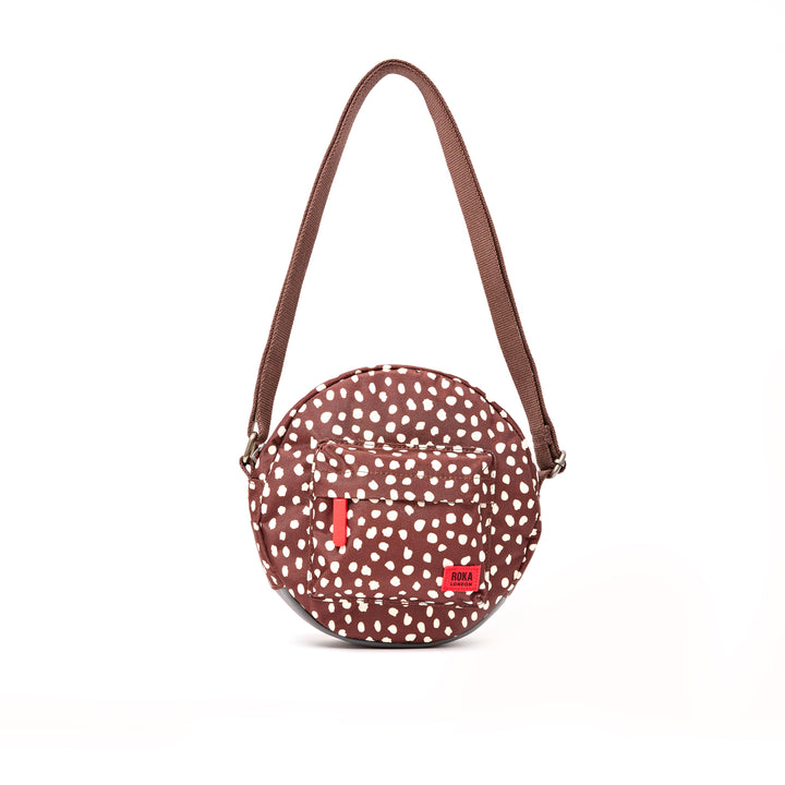 Paddington Crossbody Bag in Brown Dot
