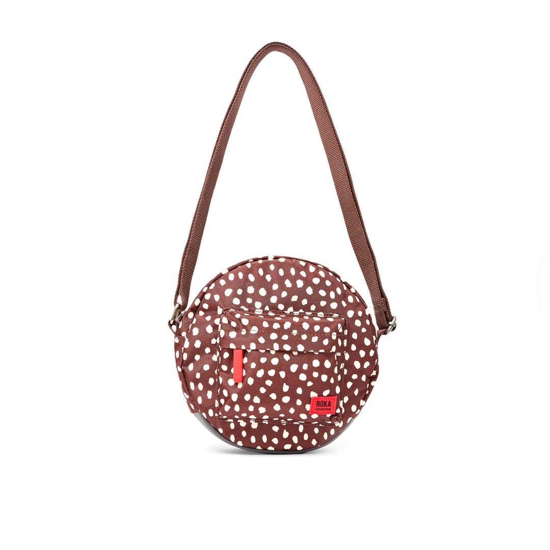 Paddington Crossbody Bag in Brown Dot