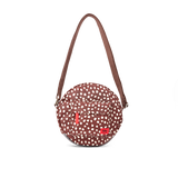 Paddington Crossbody Bag in Brown Dot