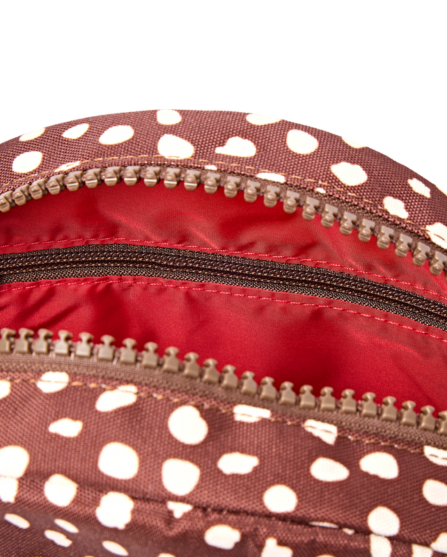 Paddington Crossbody Bag in Brown Dot