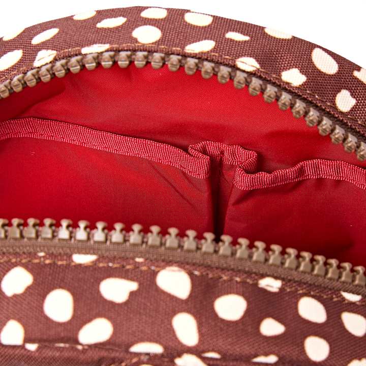 Paddington Crossbody Bag in Brown Dot