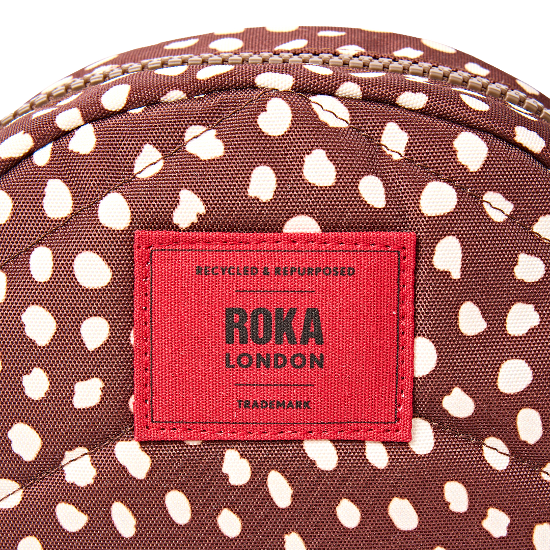 Paddington Crossbody Bag in Brown Dot