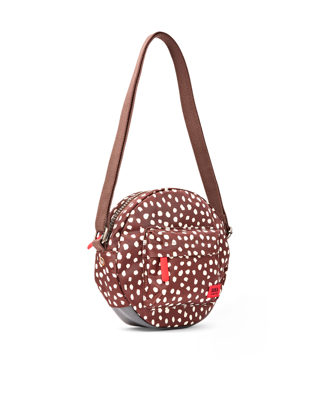 Paddington Crossbody Bag in Brown Dot