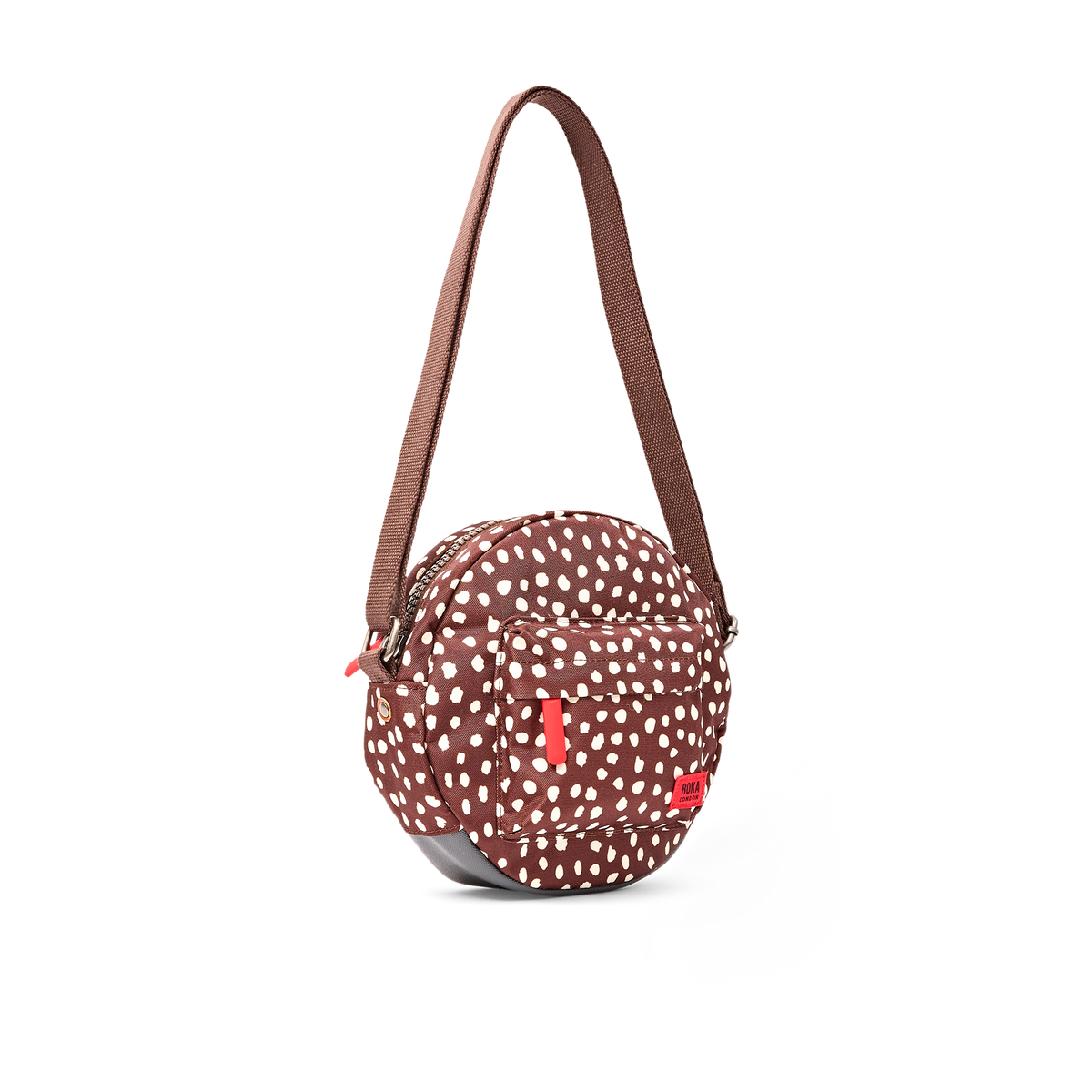 Paddington Crossbody Bag in Brown Dot