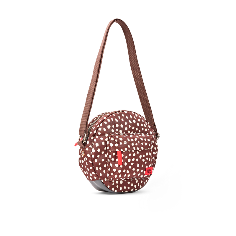 Paddington Crossbody Bag in Brown Dot