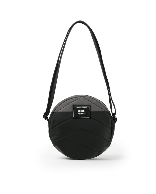 Creative Waste Paddington Crossbody Bag in Black/Graphite