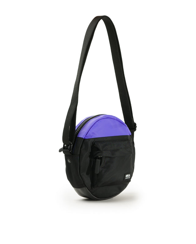 Creative Waste Paddington Crossbody Bag in Black/Simple Purple