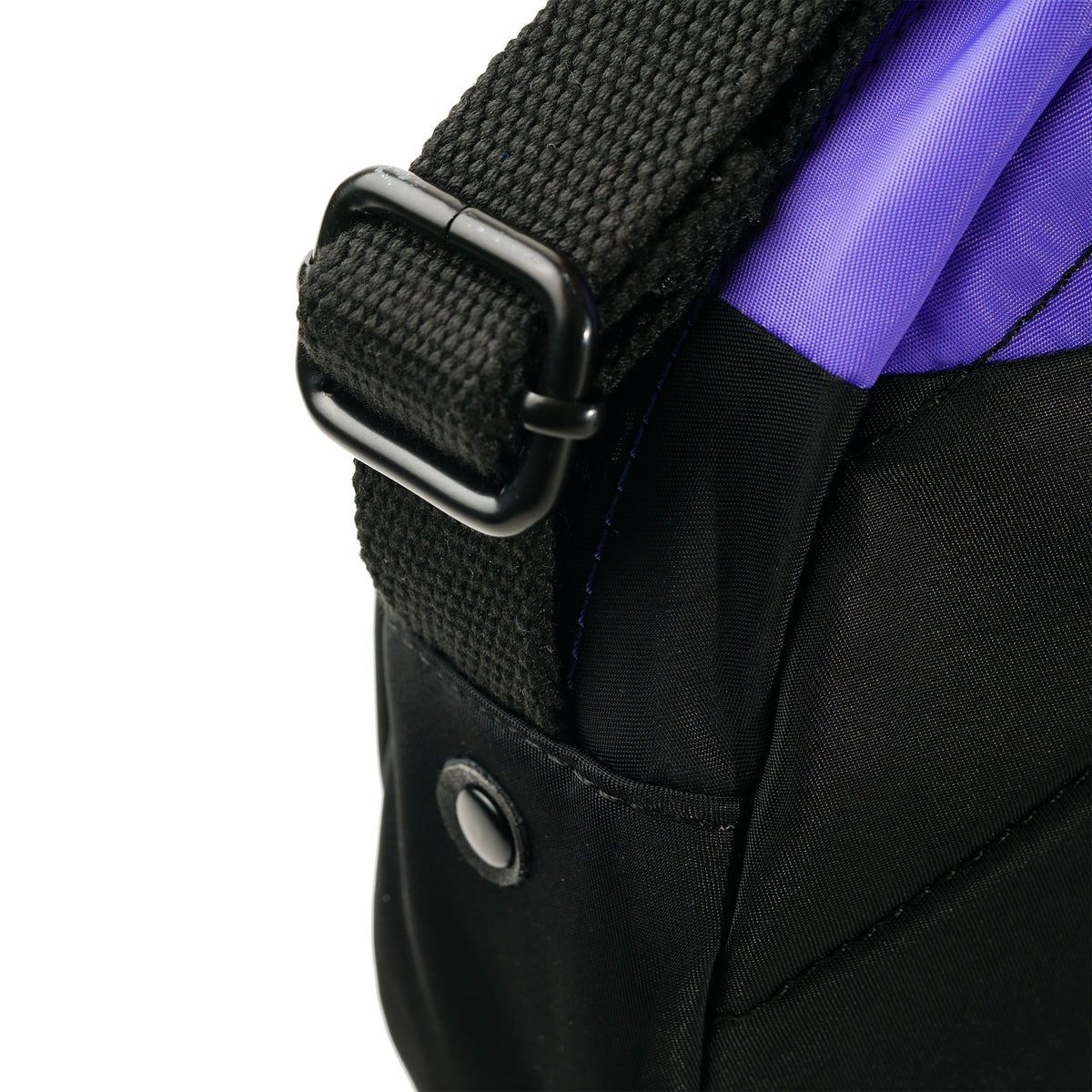 Creative Waste Paddington Crossbody Bag in Black/Simple Purple