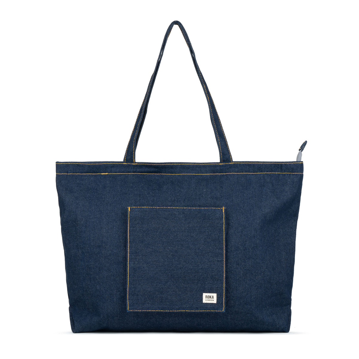 Portobello Tote Bag in Dark Wash Denim