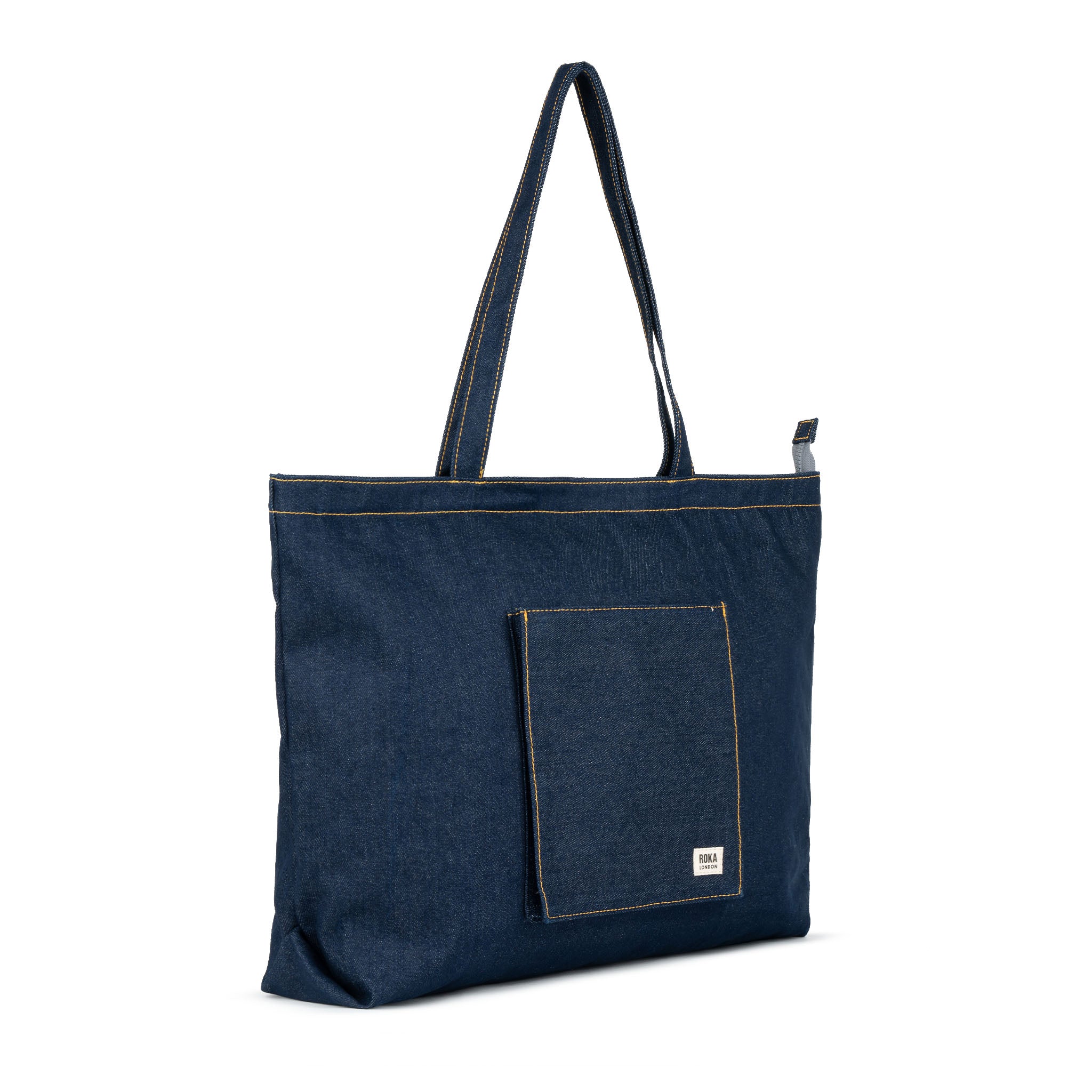 Portobello Denim Dark Wash | Recycled & Eco-Friendly Bags | ROKA