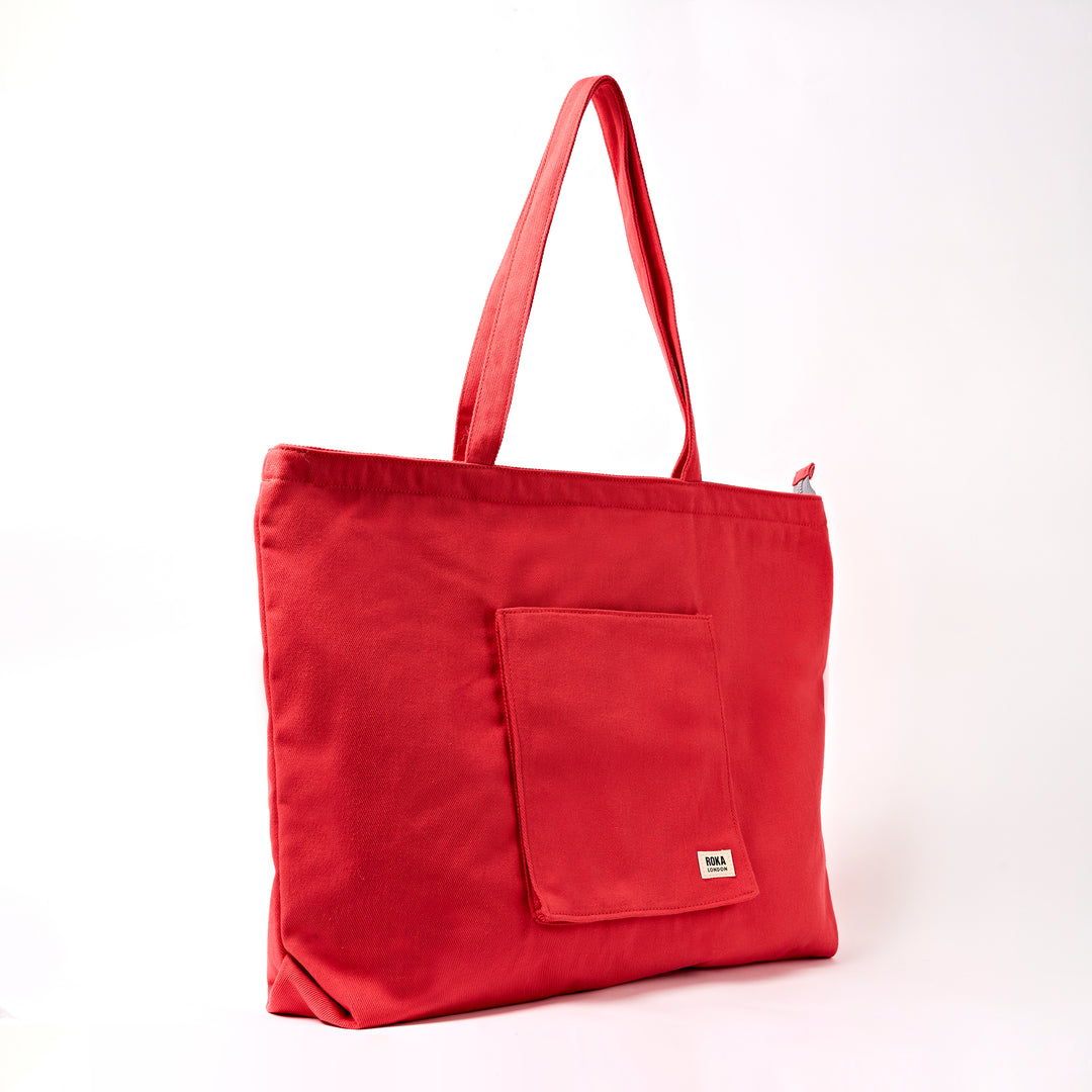 Portobello Tote Bag in Scarlet