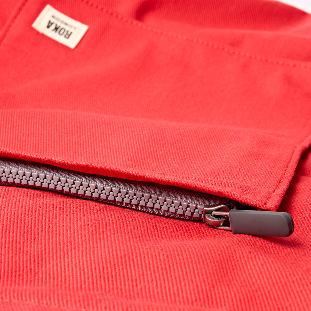 Portobello Tote Bag in Scarlet