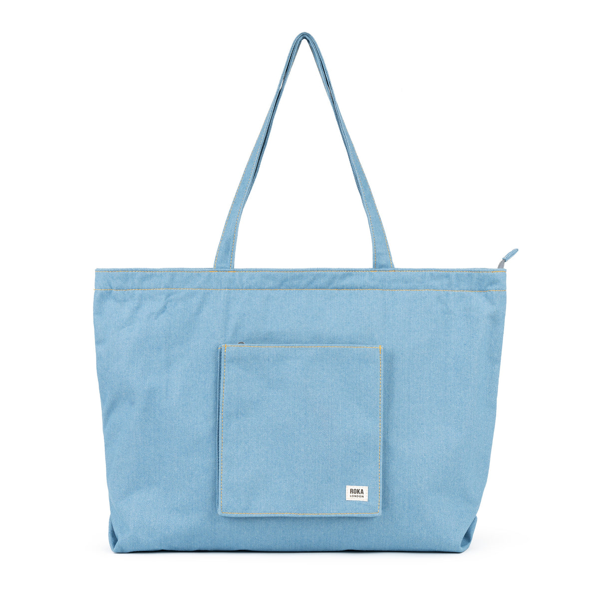 Portobello Tote Bag in Light Wash Denim